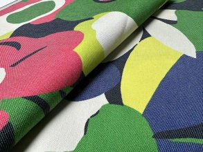 Printed Cotton Polyester Spandex Twill