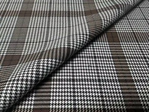 Polyester Rayon Spandex Yarn Dyed Check / Polyester Viscose Spandex Yarn Dye Twill for Trousers Pants