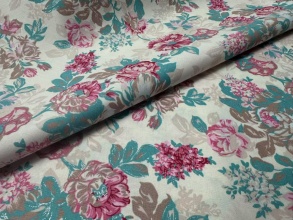 Printed Cotton Spandex Poplin for Girls' Dresses