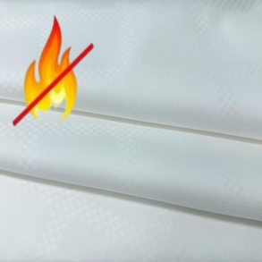 ISO12952/BS5852/BS7175 Flame Retardant Cotton Polyester Sateen Fabric for Bed Covers Pillows Sheets